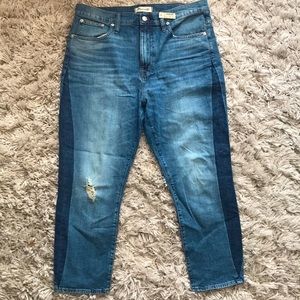 Madewell Two-Tone High Rise Slim Boy Jean size 31 (New With Tags!)